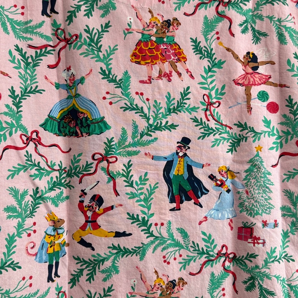 NWT Printfresh Women's Nutcracker Dreams 100% Organic Cotton Pajama Top Sz S - Picture 5 of 8